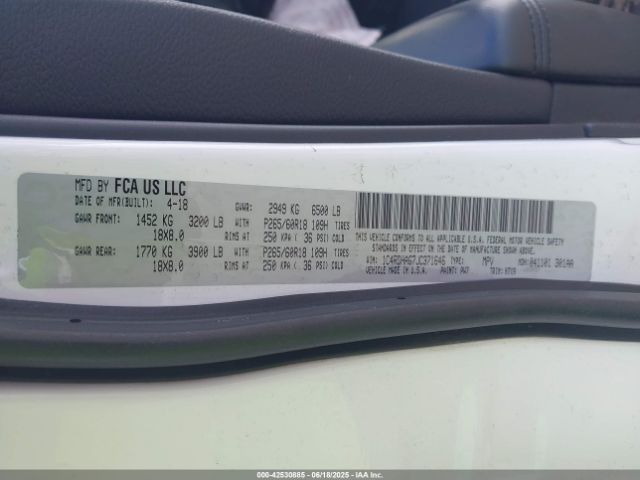 2018 DODGE DURANGO 1C4RDHAG7JC371646 Photo 8