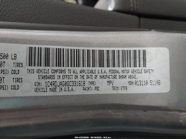 Dodge 2016 2016 1C4RDJAG0GC331618 Image 9