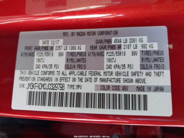 JM3KFADM0J0329798 Mazda py cylinder deactivation
