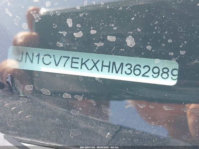 Aukcja sprzedaży 2017 Infiniti Q60 2.0t/2.0t Premium, vin: JN1CV7EKXHM362989, numer aukcji: 42531155