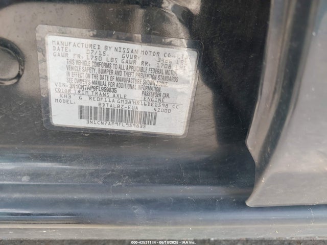 Nissan 2015 2015 3N1CN7AP9FL959835 Image 9