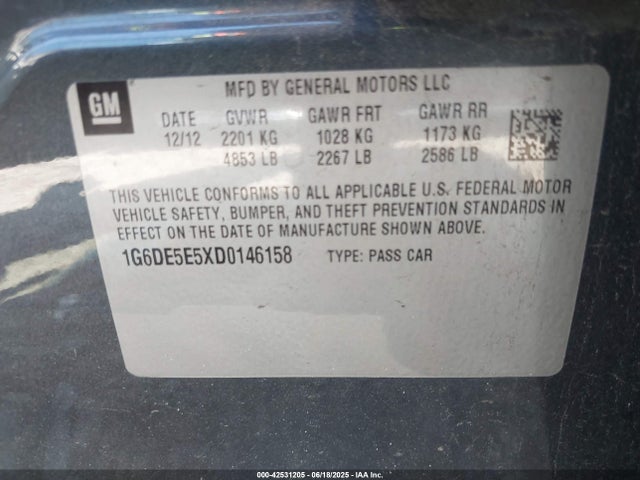 2013 CADILLAC CTS 1G6DE5E5XD0146158 Photo 8