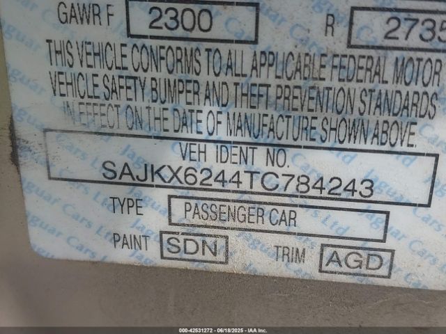 1996 JAGUAR VANDENPLAS SAJKX6244TC784243 Photo 8