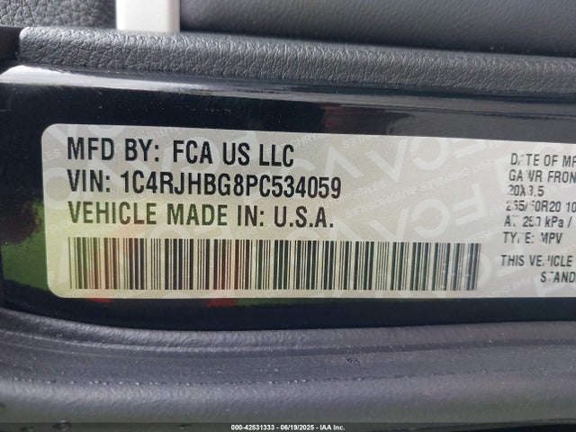 1C4RJHBG8PC534059 Jeep 2023