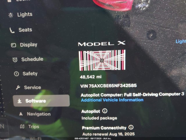 7SAXCBE65NF342585 Tesla 2022
