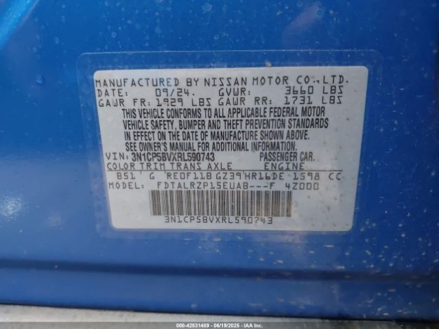 2024 NISSAN KICKS 3N1CP5BVXRL590743 Photo 8