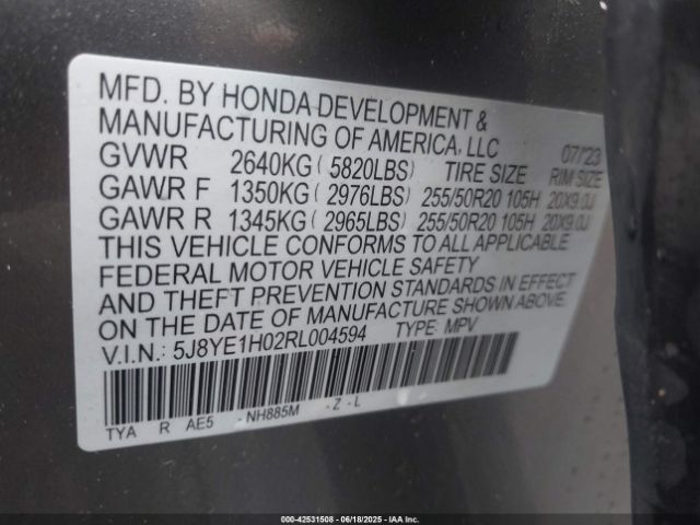 2024 ACURA MDX 5J8YE1H02RL004594 Photo 8