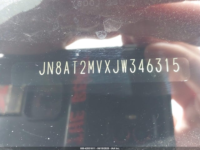 2018 Nissan Rogue Sl მანქანა იყიდება აუქციონზე, vin: JN8AT2MVXJW346315, აუქციონის ნომერი: 42531611