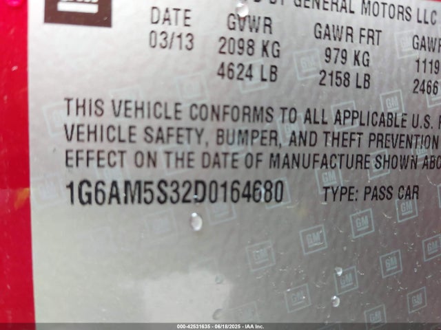 2013 CADILLAC ATS 1G6AM5S32D0164680 Photo 8