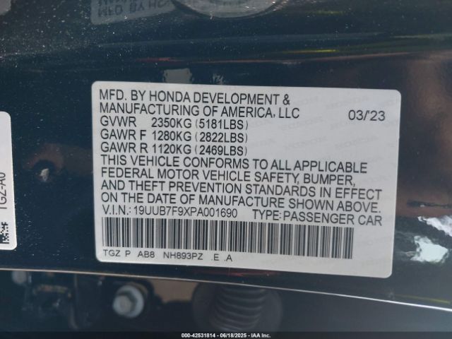 2023 ACURA TLX 19UUB7F9XPA001690 Photo 8