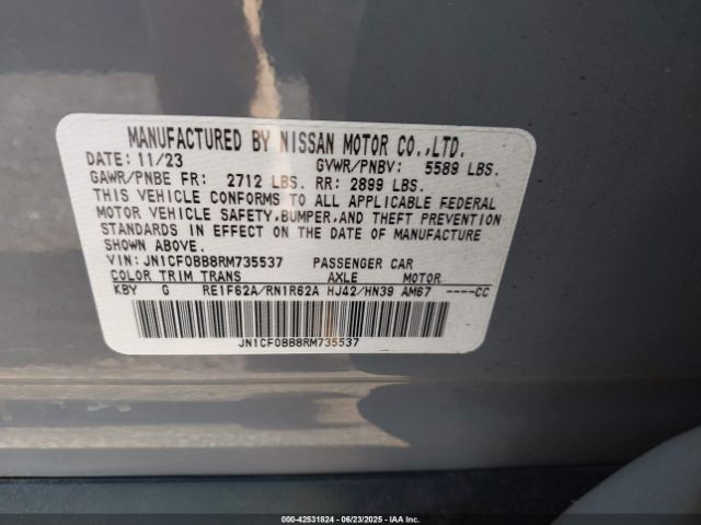2024 NISSAN ARIYA JN1CF0BB8RM735537 Photo 8