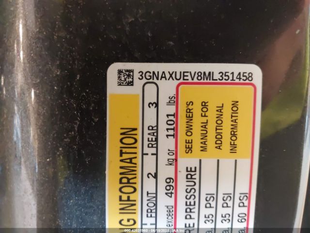 2021 CHEVROLET EQUINOX 3GNAXUEV8ML351458 Photo 8