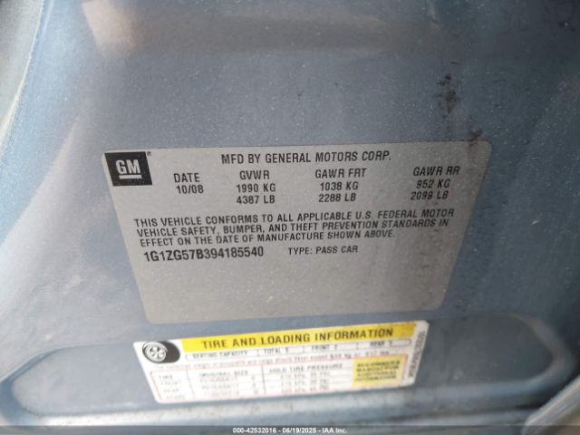 2009 CHEVROLET MALIBU 1G1ZG57B394185540 Photo 8