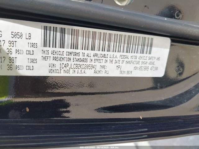 Jeep 2019 2019 1C4PJLCB2KD205941 Image 9