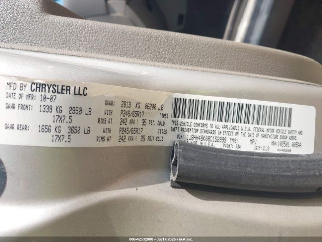 2008 JEEP COMMANDER 1J8HH48K08C152999 Photo 8