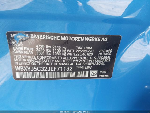 2018 BMW X2 WBXYJ5C32JEF71132 Photo 8