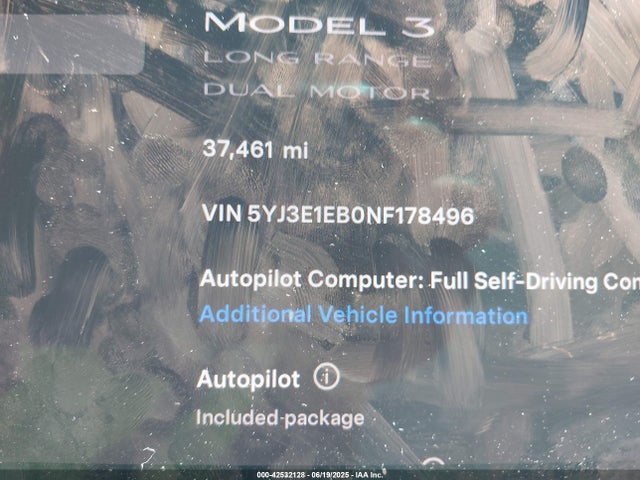2022 TESLA MODEL 3 5YJ3E1EB0NF178496 Photo 6