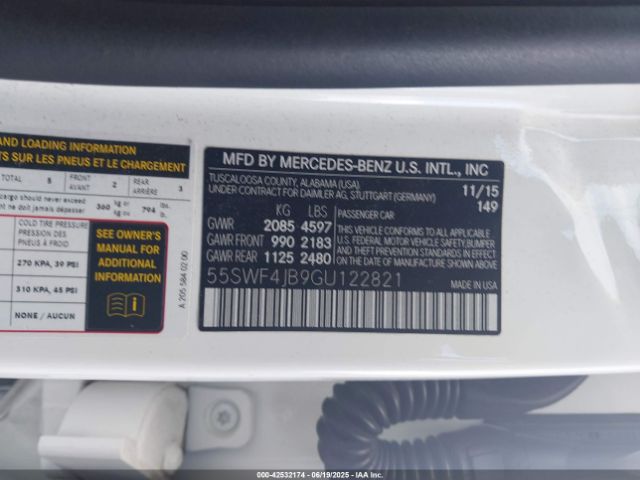 2016 MERCEDES-BENZ C 300 55SWF4JB9GU122821 Photo 8