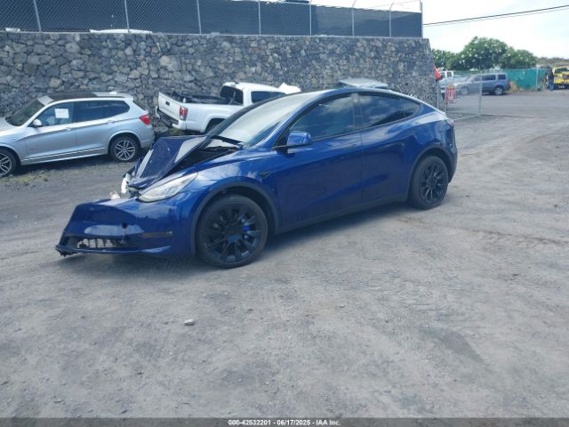2022 TESLA MODEL Y 7SAYGDEE1NF419321 Photo 1