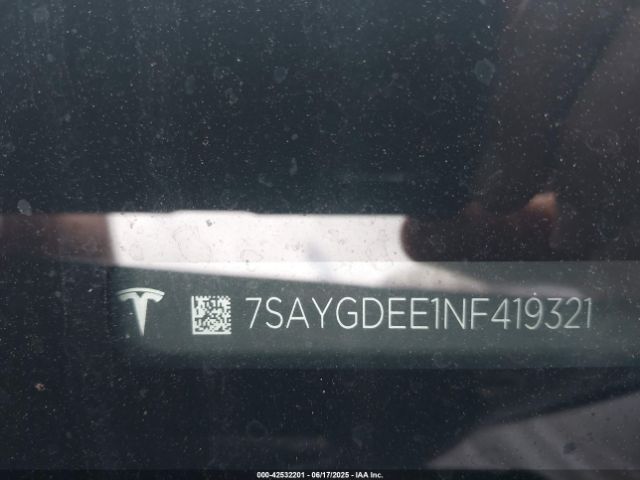 2022 TESLA MODEL Y 7SAYGDEE1NF419321 Photo 8