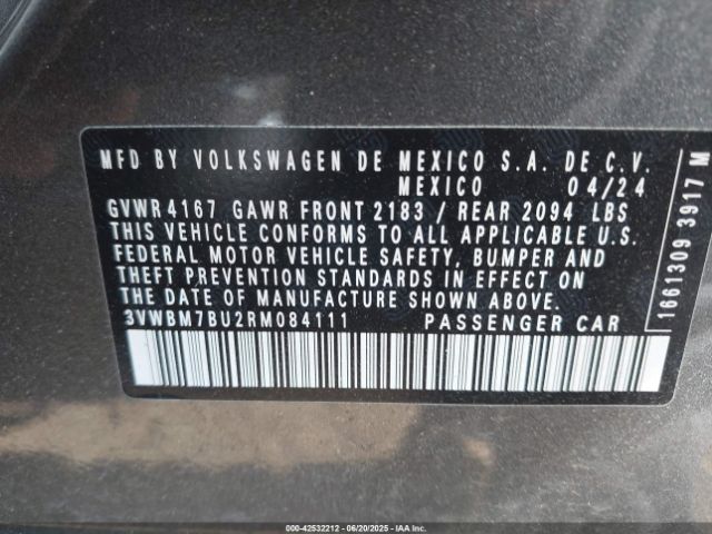 2024 VOLKSWAGEN JETTA 3VWBM7BU2RM084111 Photo 8