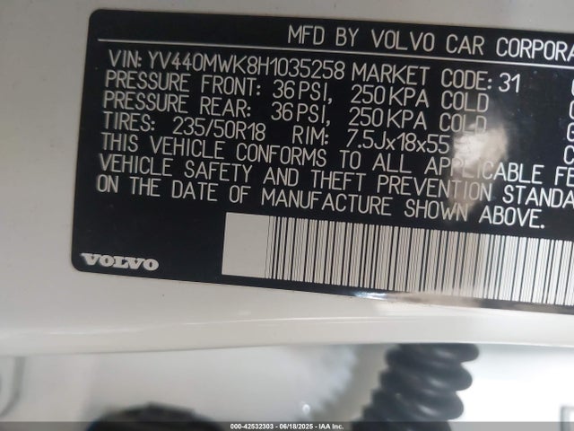YV440MWK8H1035258 Volvo b42204t
