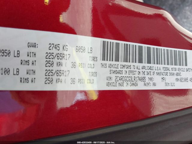 2020 DODGE GRAND CARAVAN 2C4RDGCG3LR174085 Photo 8