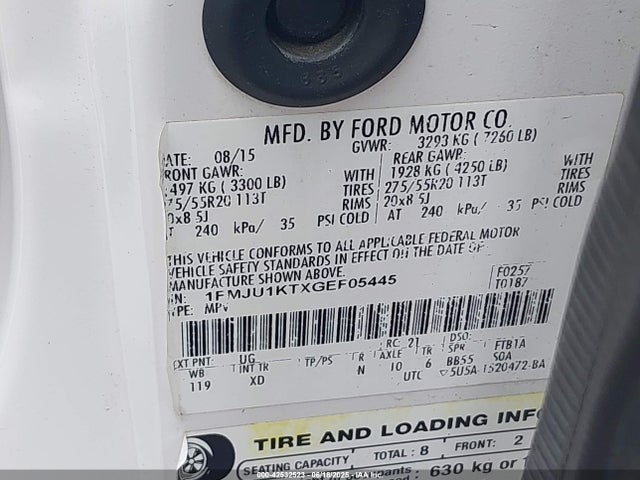 1FMJU1KTXGEF05445 Ford gtdi