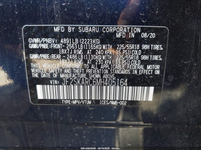 JF2SKARC6MH405164 Subaru na u5