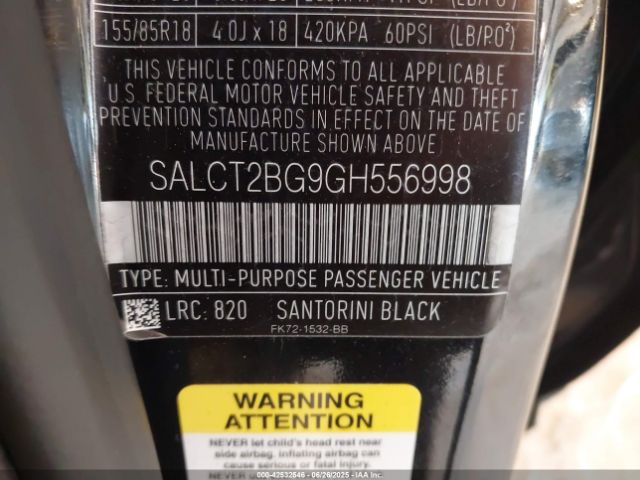 2016 LAND ROVER DISCOVERY SPORT SALCT2BG9GH556998 Photo 8