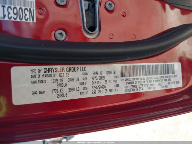 2013 RAM 1500 1C6RR6FT9DS518787 Photo 8