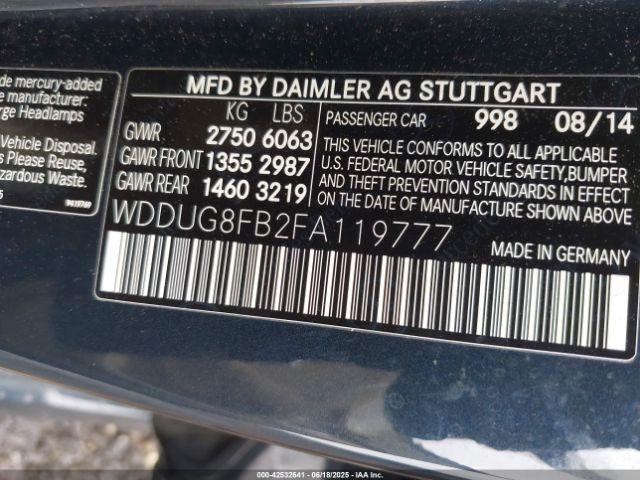 2015 MERCEDES-BENZ S 550 WDDUG8FB2FA119777 Photo 8