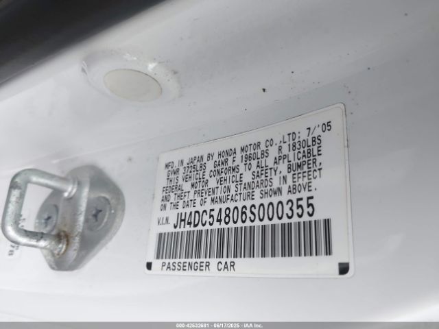 2006 ACURA RSX JH4DC54806S000355 Photo 8