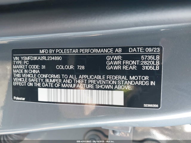 Polestar e400v26 2024 YSMFD3KA2RL234890 Image 9