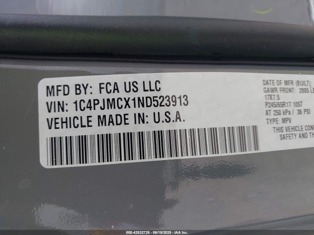 Jeep Cherokee 2022 1C4PJMCX1ND523913 Image 9