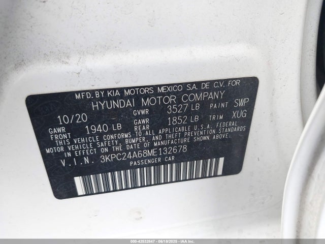 Hyundai gamma ii 2021 3KPC24A68ME132678 Image 9