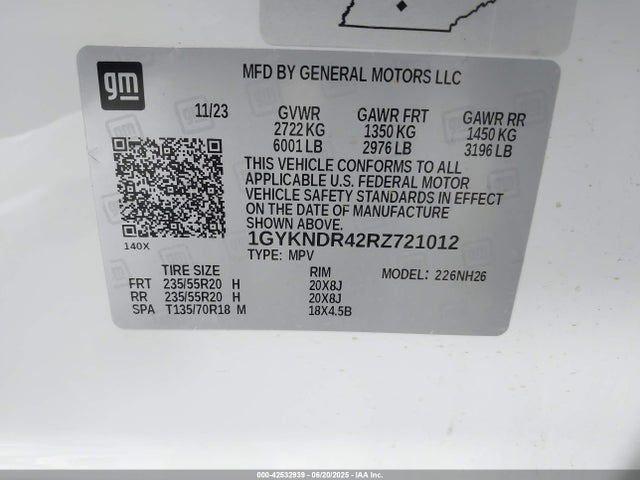 2024 CADILLAC XT5 1GYKNDR42RZ721012 Photo 8