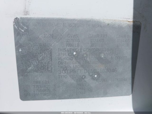 3GTP9EED6MG183046 GMC l84 - di, alum, gen 5, var 2