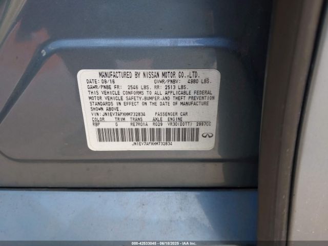 2017 INFINITI Q50 JN1EV7APXHM732834 Photo 8