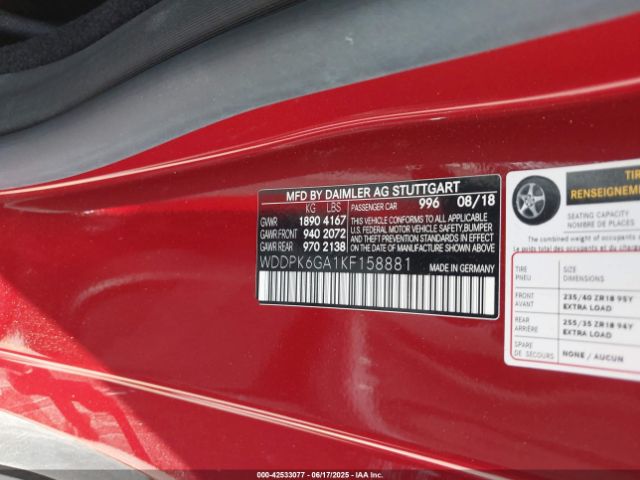 WDDPK6GA1KF158881 Mercedes-Benz m276