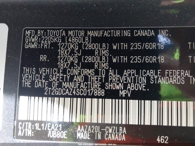 Lexus a25a-fks 2025 2T2GDCAZ4SC017888 Image 9