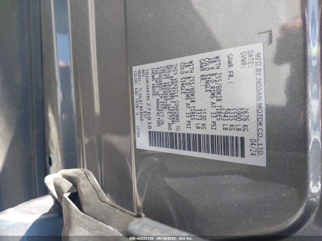 Nissan Pathfinder 2024 5N1DR3AA3RC276938 Image 9