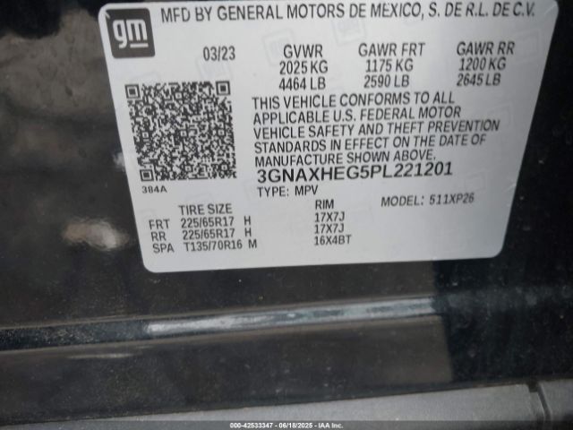 2023 CHEVROLET EQUINOX 3GNAXHEG5PL221201 Photo 8