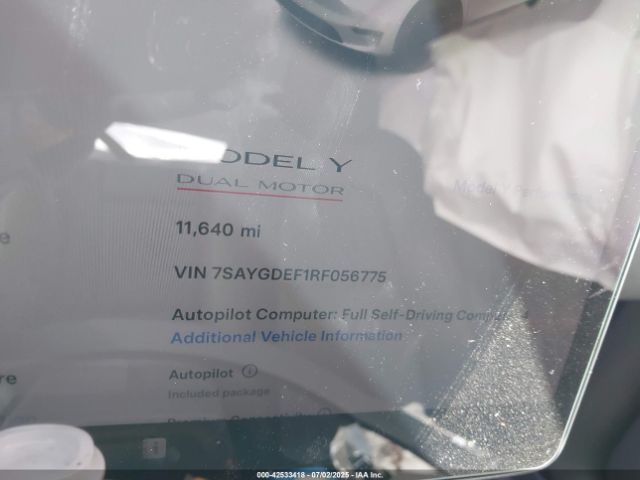 2024 TESLA MODEL Y 7SAYGDEF1RF056775 Photo 6