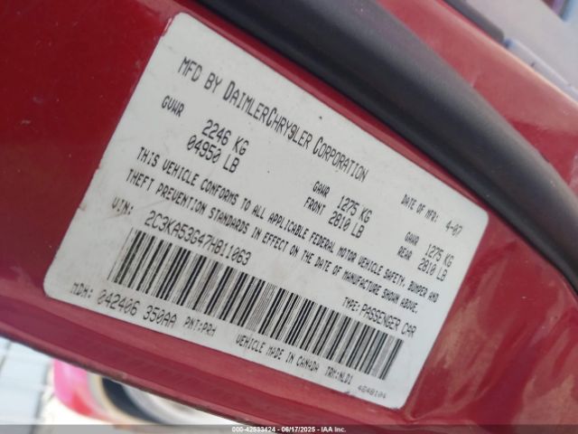 2007 CHRYSLER 300 2C3KA53G47H811063 Photo 8