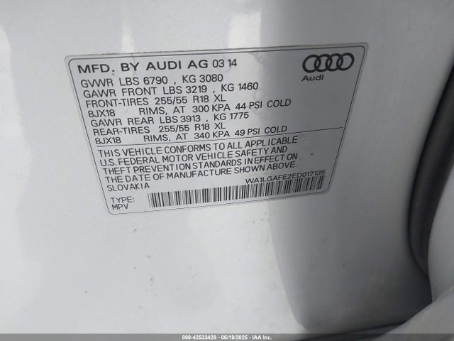 2014 AUDI Q7 WA1LGAFE2ED017135 Photo 8