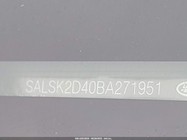 2011 LAND ROVER RANGE ROVER SPORT SALSK2D40BA271951 Photo 8
