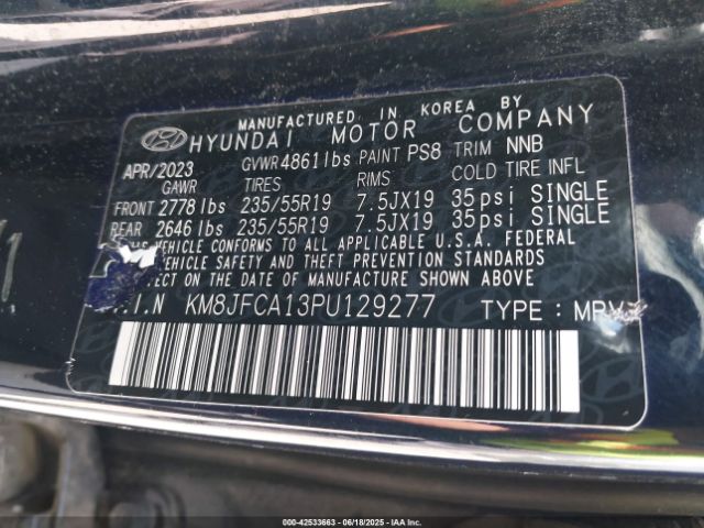 2023 HYUNDAI TUCSON HYBRID KM8JFCA13PU129277 Photo 8