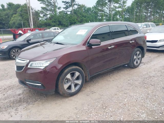 2014 ACURA MDX 5FRYD3H25EB019911 Photo 1