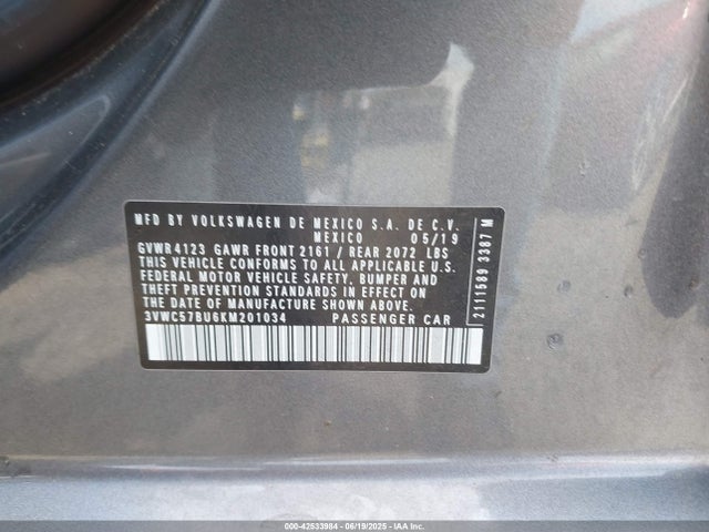 Volkswagen 1.4 tsi 2019 3VWC57BU6KM201034 Image 9